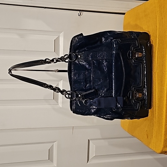 COACH Poppy Liquid Gloss North South Tote - Highly Collectible EUC w/dustbag - Picture 1 of 15